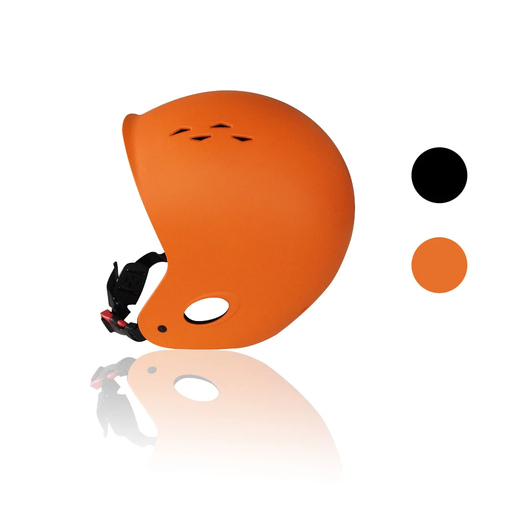 Спортивный шлем оранжевого/черного цвета полноразмерный для катания на