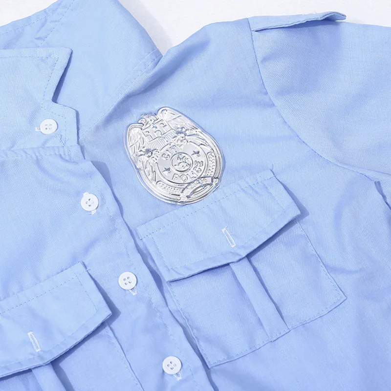 Популярный костюм полицейского на Хэллоуин для девочек детский ролевых игр