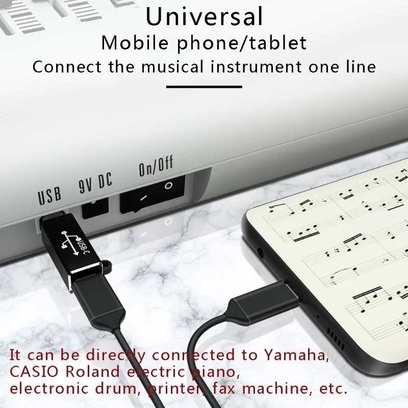 Порт USB C к адаптеру MIDI-адаптер быстрая и стабильная передача данных прочная