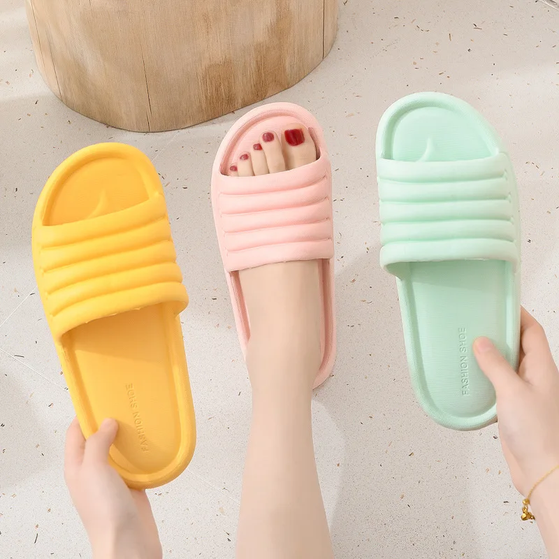 

Summer Women Indoor Slippers Floor Flat Shoes Indoor Eva Flip Flops Female Non-slip Bathroom Home Slippers Hombre
