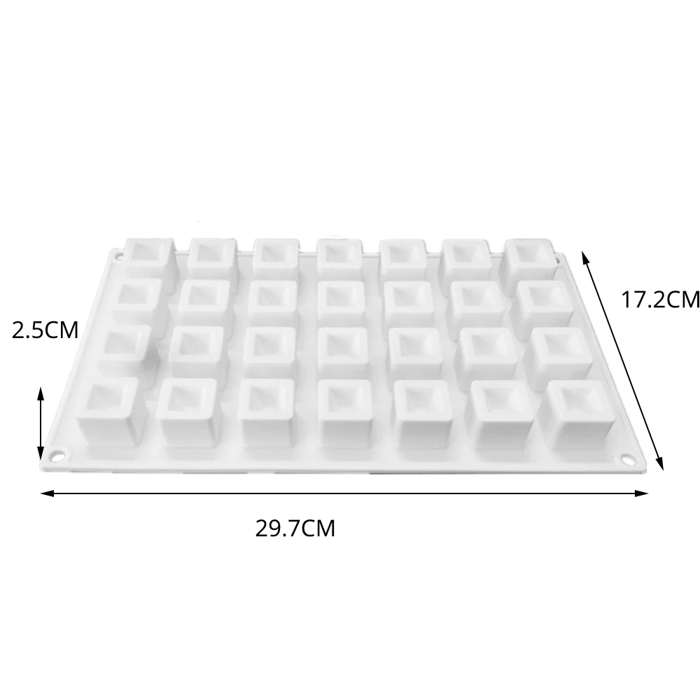 35 Holes Cube Silicone Chocolate Mold For Pastries Sandwich Candy Mould DIY Mousse Bakeware Cake Decor Baking Tools | Дом и сад