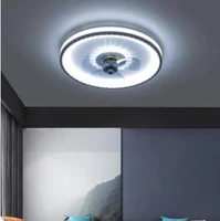 remote control dimming super mute timed fan led 36w creative invisible fan led ceiling lamp