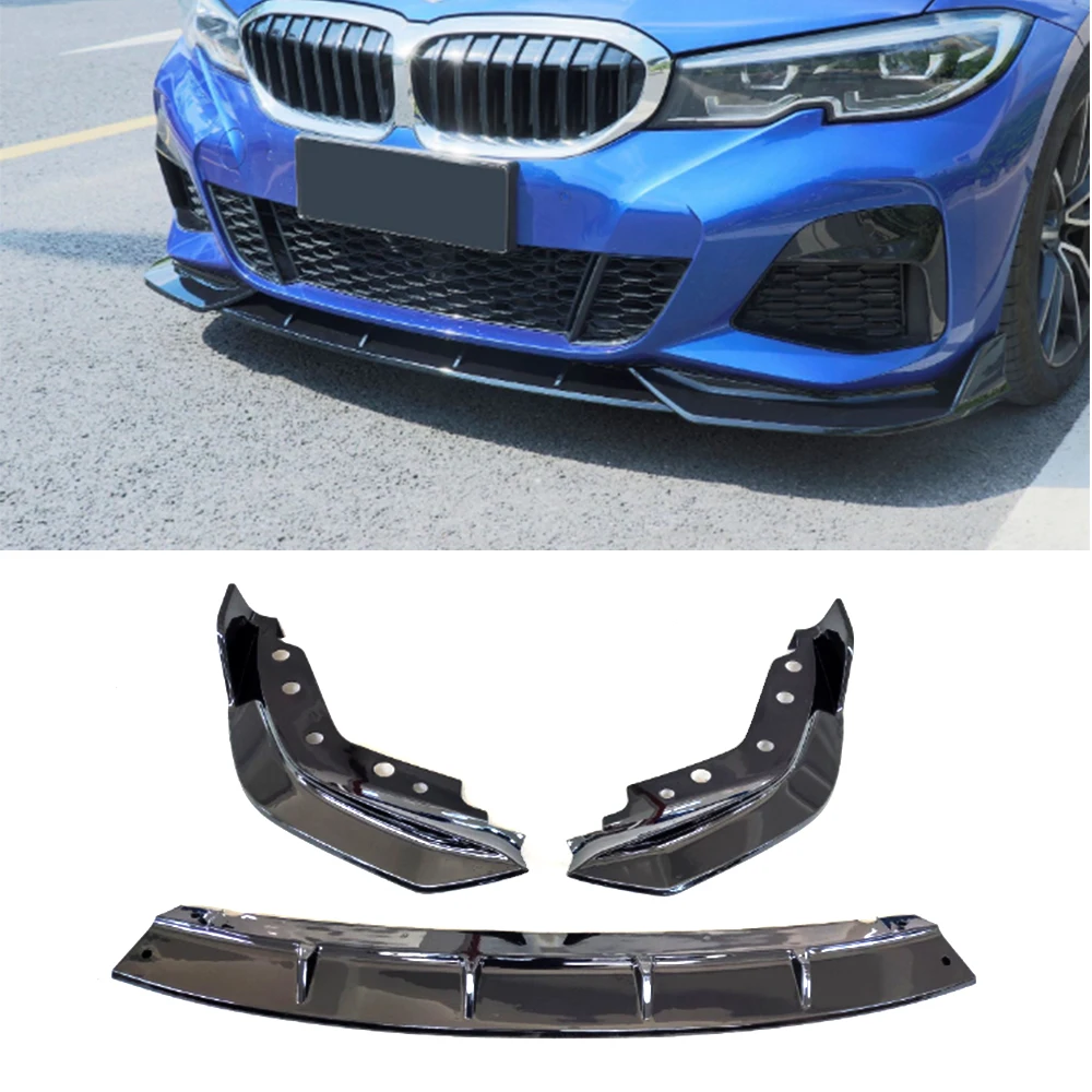 Комплект губ переднего бампера G20 для BMW 3 серии G28 Sport 2019 2020 разделитель спойлера