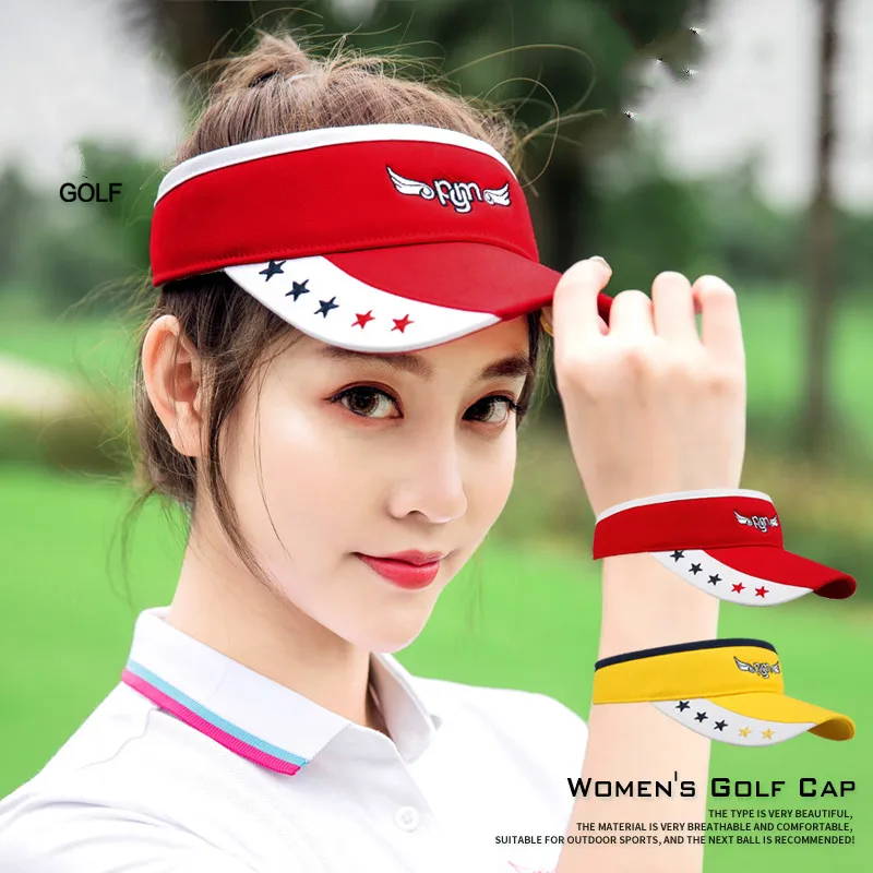 

Catazer New Golf Hat Women Summer Sun Hat Anti-mite Moisture Absorption Easy Dry Thick Sweat Band No Top Breathable Perspiration