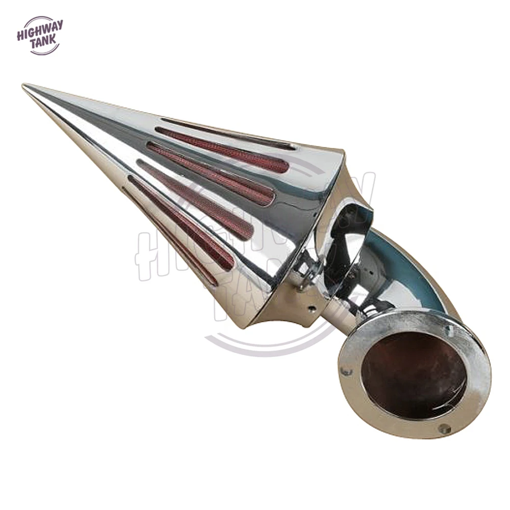 Хром Мотоцикл Спайк Воздухоочиститель фильтр чехол для Harley Softail рокер скрещенные кости 2008 2009 туристический