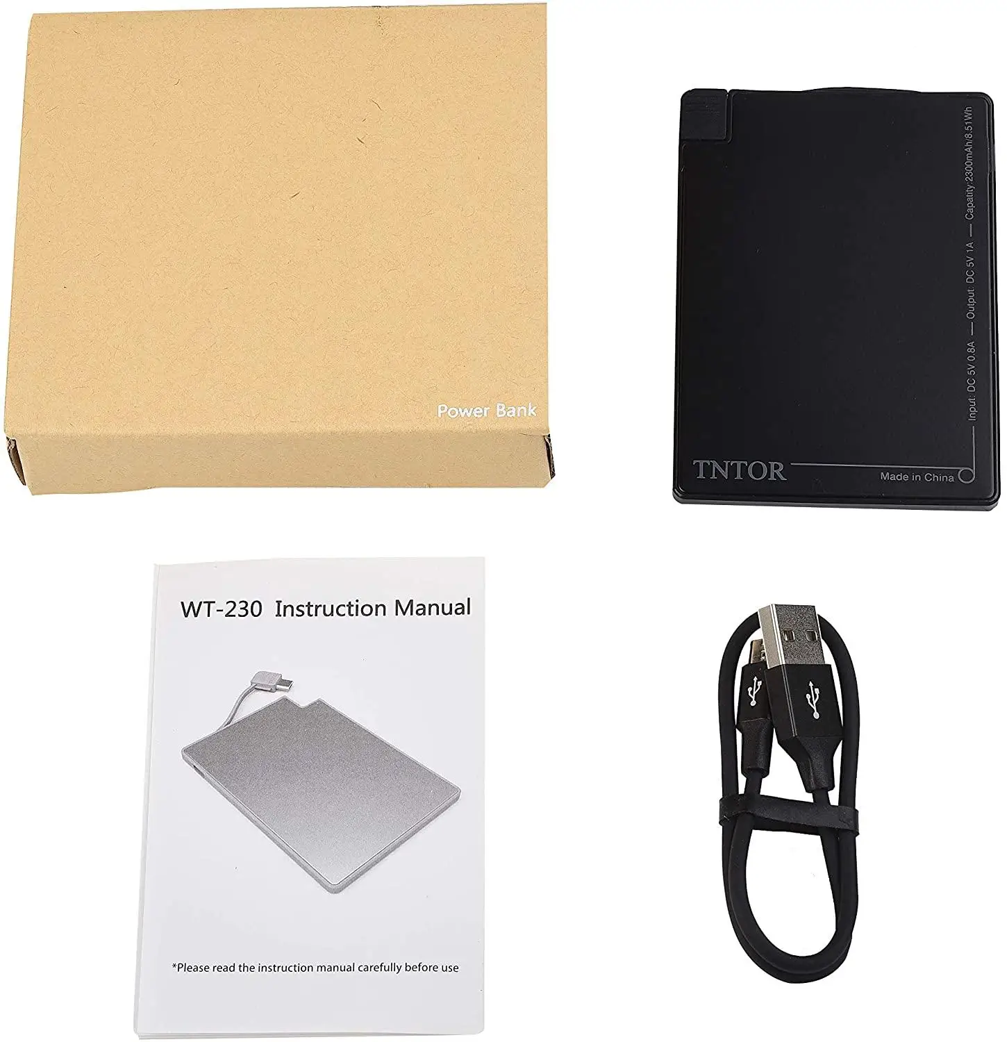 TNTOR New 2500mAh Ultra Slim Power Bank Only 4 mm Built In Cable Portable Mini power bank powerbank charge for iPhone X 11 12 |