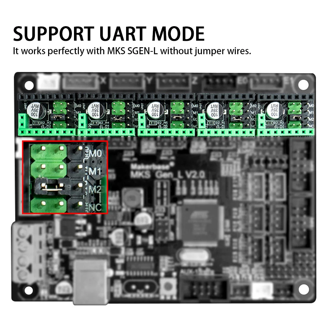 Оригинальный шаговый двигатель MKS TMC2209 2209 StepStick детали для 3D-принтера а UART