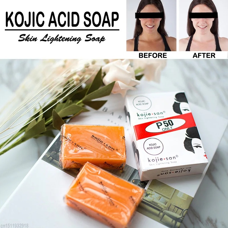 

Kojie San Handmade Whitening Soap Skin Lightening Soap Bleaching Kojic Acid Glycerin Soap Deep Cleaning Brighten Skin