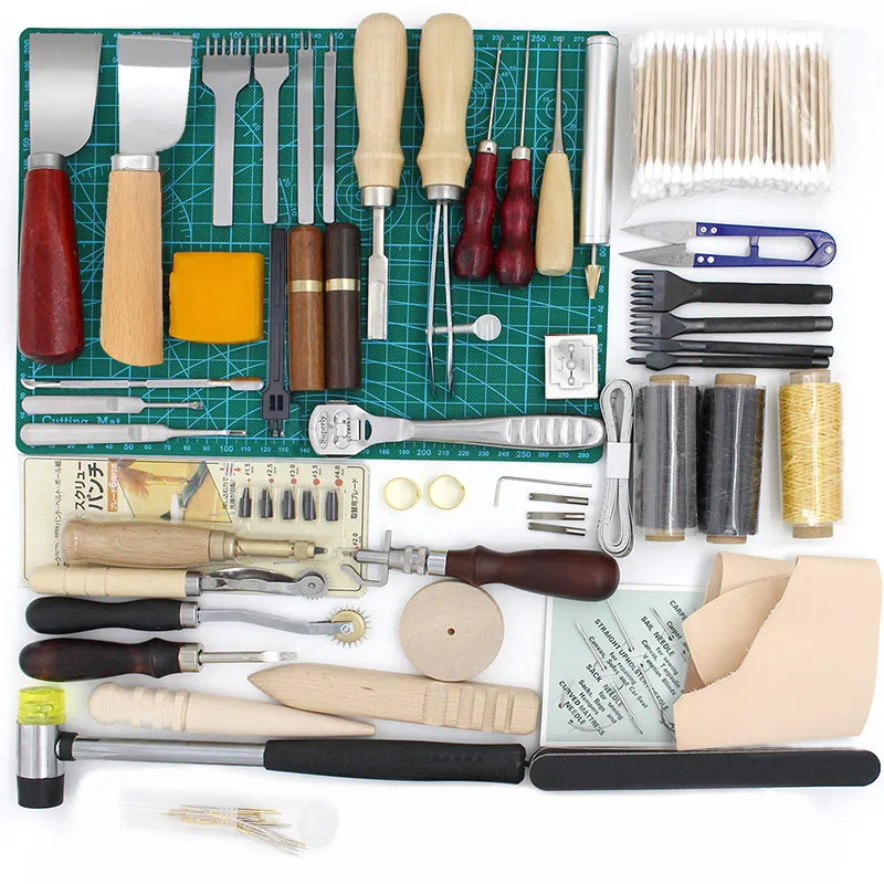 Инструменты для кожевенного ремесла пробивая дыра нож шовная игла базовые