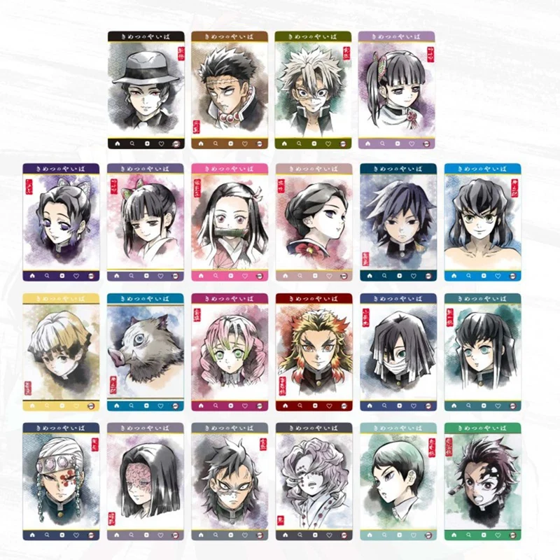 

1 Set Anime Demon Slayer: Kimetsu no Yaiba Transparent Cards Magan Tanjirou Nezuko Lomo Card Fans Collective Gifts Matte Surface