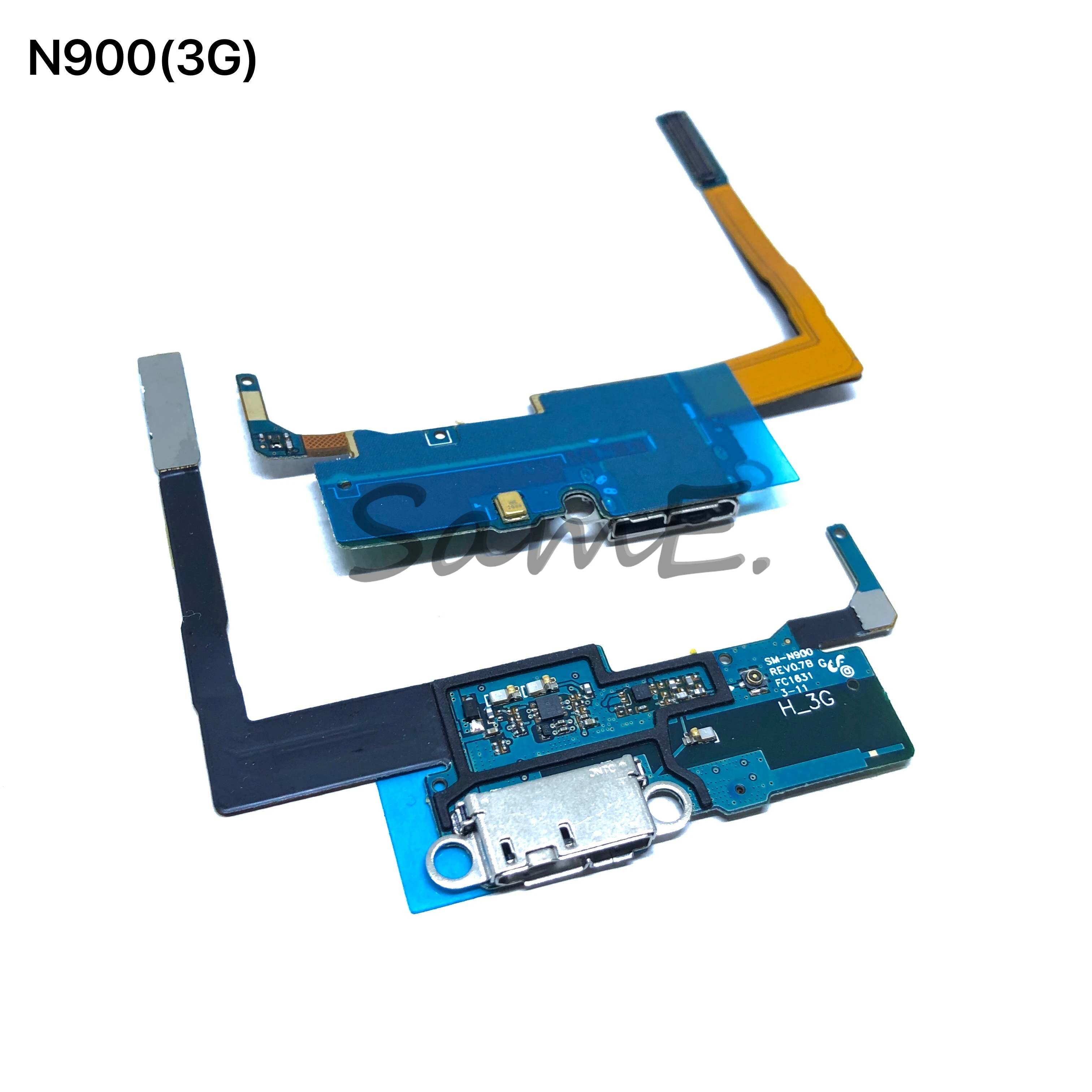 Плата гнезда USB с гибким кабелем и микрофоном для Samsung Note3 2 N900 N9005 N900A N7100 (5 штук).