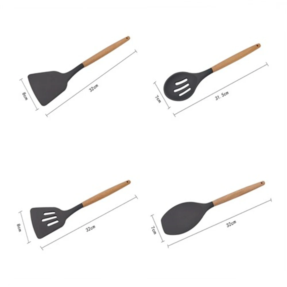 1 шт. деревянная антипригарная лопата ложка для супа лопатка Пищевая силиконовая