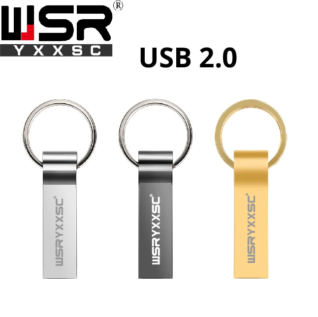 Брелок металлический usb 2,0 флеш-накопитель 32 Гб 64 Гб 128 ГБ высокоскоростной флеш-накопитель 4 ГБ 8 ГБ 16 ГБ реальная емкость Водонепроницаемая портативная usb-флешка