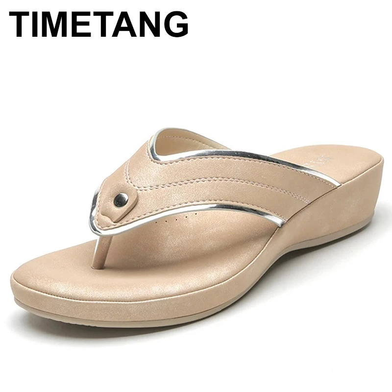 

Шлепанцы TIMETANG, мягкие резиновые шлепанцы, на танкетке, 2021