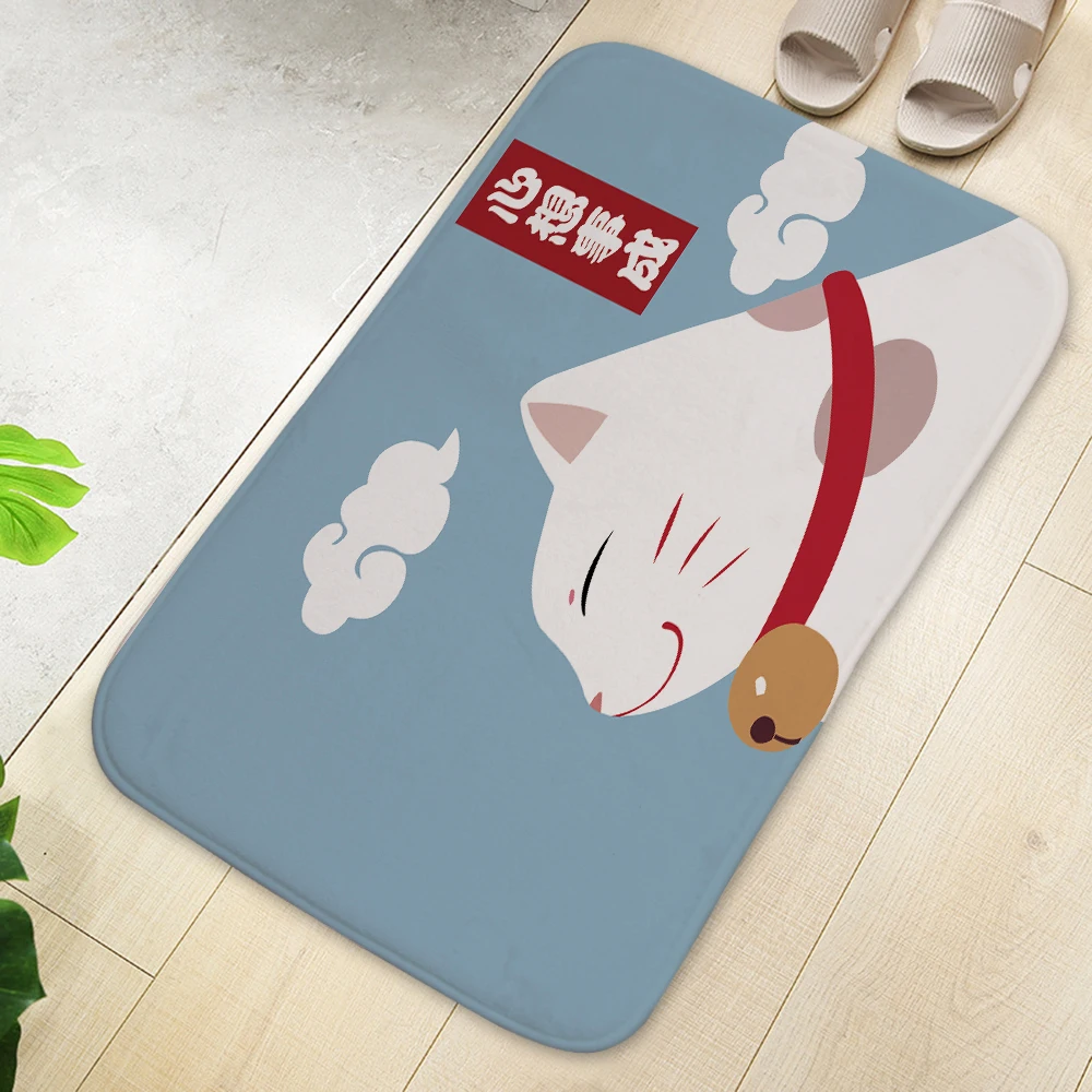 Silstar Tex с изображением из мультфильма Lucky Cat напольный коврик Забавный впитывающий