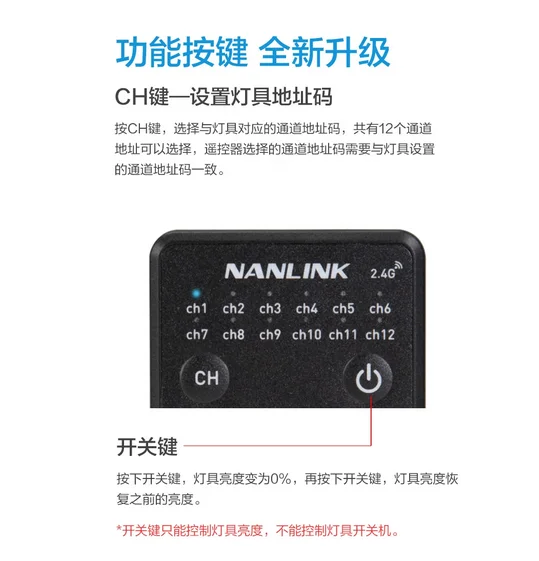 Беспроводной пульт дистанционного управления Nanlite Nanguang RC-C1 умное затемнение 2 4G