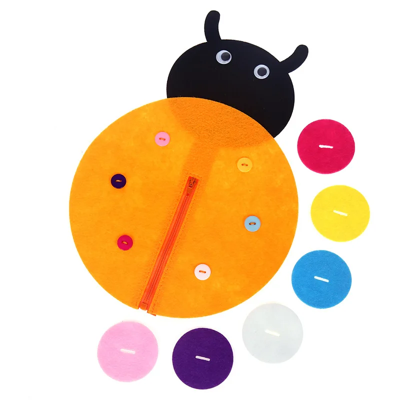 Нетканые игрушечные пуговицы Монтессори учебные пособия материалы для детского