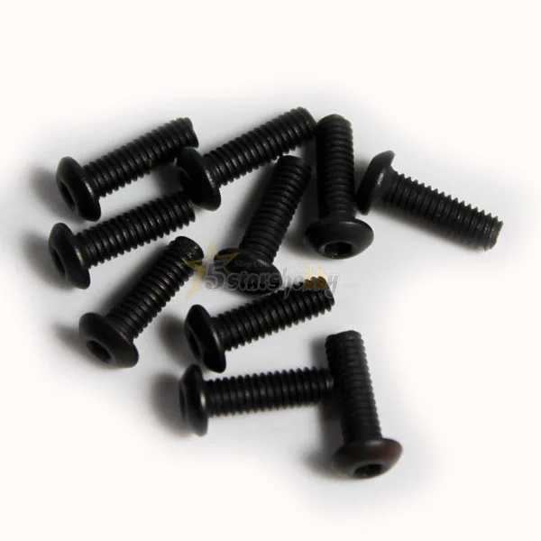 

10 шт. M3 * 8 мм винты с шестигранной головкой для самолета Heli мультикоптера радиоуправляемого автомобиля