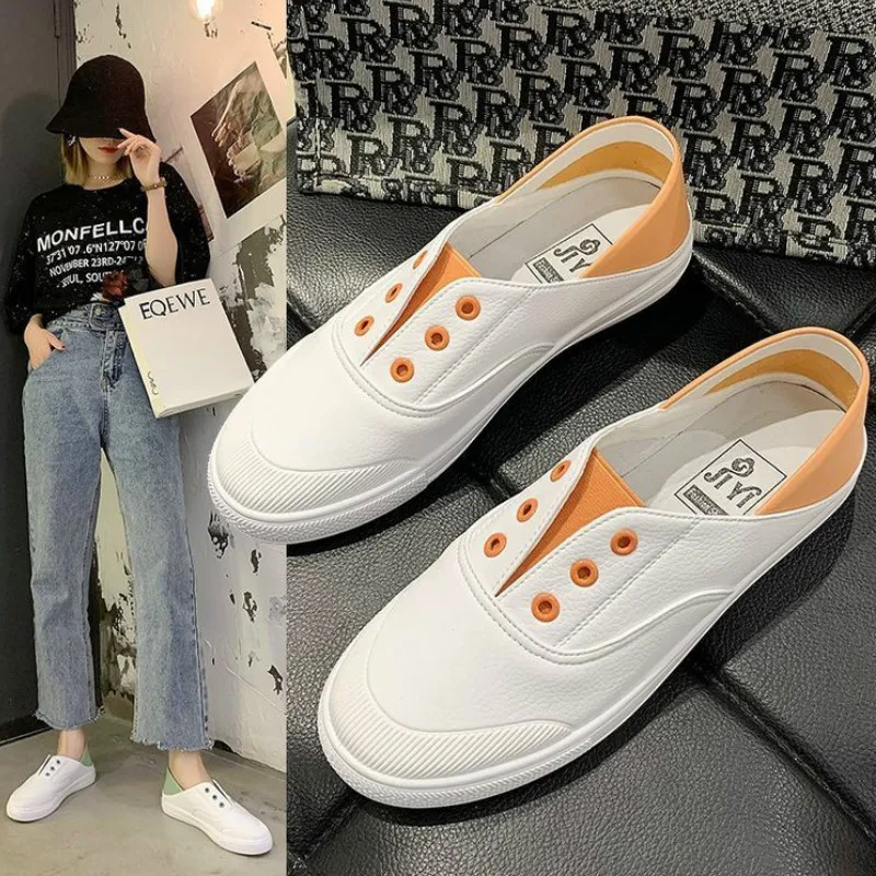

Spring/Autumn The New Casual Little White Womens Hhoes Fashion Slip-On Round Toe Breathable Shallow Mixed Colors High Quality