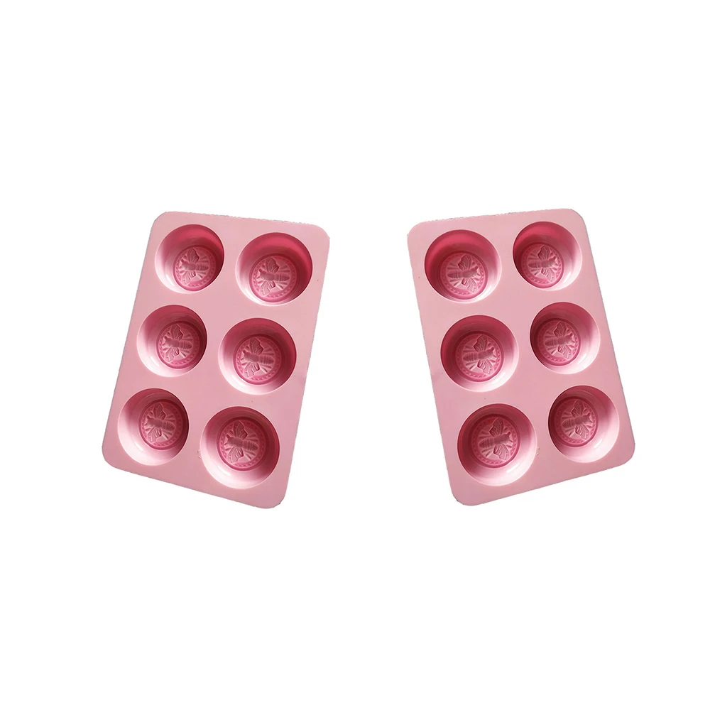 

Round 6Even Bee Mold Silicone Diy Moon Cake Homemade Handmade Soap Mold Pastry Baking Utensils Dropshipping