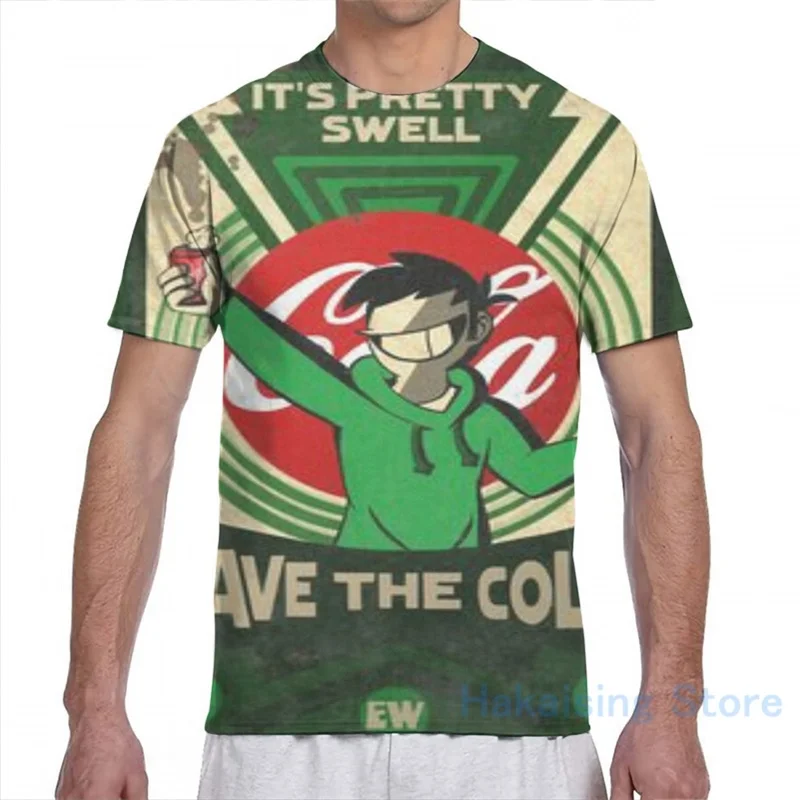 Мужская и женская футболка с принтом Save The Cola