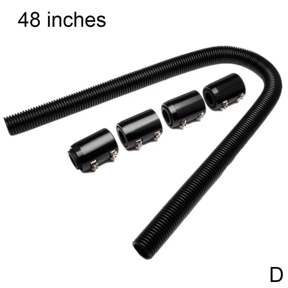 

24" 36'' 48'' flexible upper lower car radiator hose plated and kit with cap steel Auto Accessories O9W4