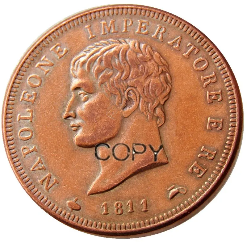 Набор (1808-1813) 5 шт. итальянское величество Наполеона I 1 SOLDO сделано в медных