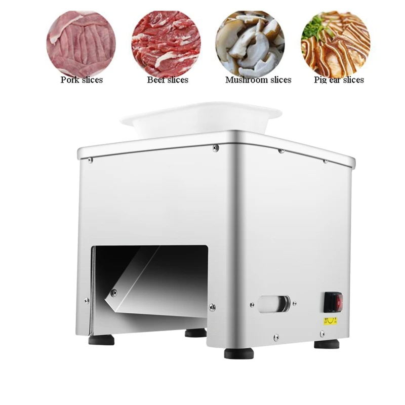 160 кг/ч коммерческих слайсер для свежего мяса машина нарезки кубиками автомат