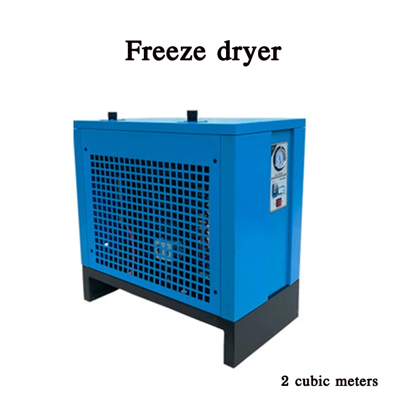 High Efficiency Refrigerated Cold Type Dryer Machine 2.0 Cubic Automatic Drainage Cold Dryer Machine With Air Compressor 220V