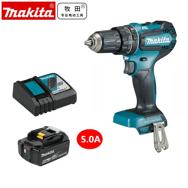 Makita DHP485 DHP485Z DHP485SFJ 18 в LXT литий-ионный бесщеточный Combi молоток дрель-голый RP DHP484