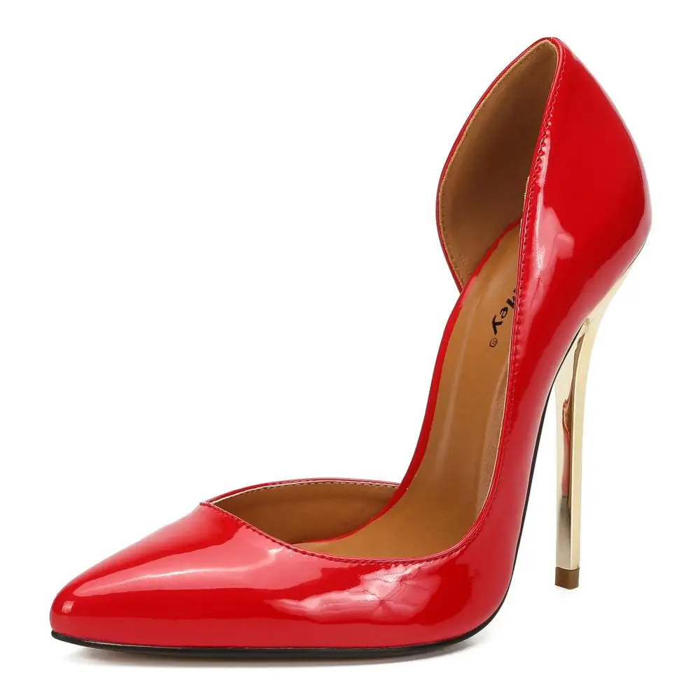 Демисезонные туфли лодочки с острым носком на тонком каблуке 14 см пикантные