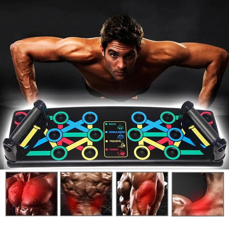 

14 in 1 Push-Up Rack Board Training Sport Workout Fitness Gym Equipment Push Up Stand For ABS Abdominal Muscle Building Exercise