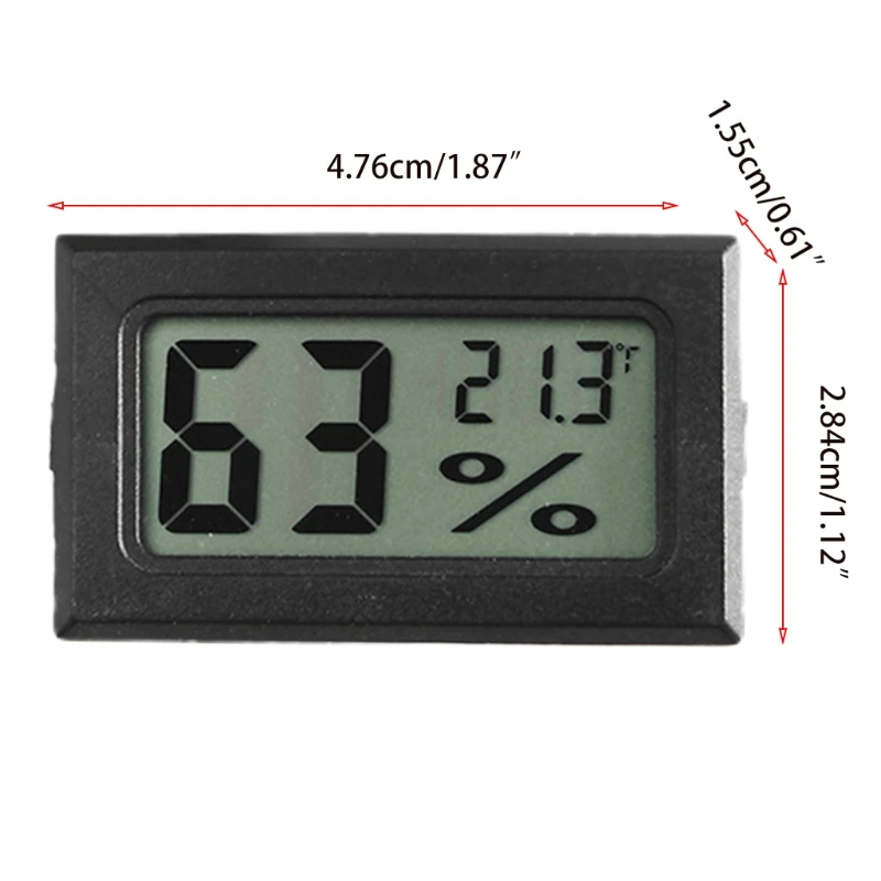 

Электронный гигрометр-термометр, цифровой измеритель влажности в помещении, с датчиком температуры в холодильнике