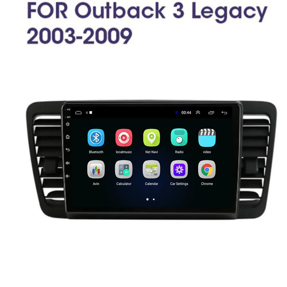 Автомагнитола 2 din на Android 11 для Subaru Outback 3 Legacy 4 2003 - 2009 с радио мультимедийными