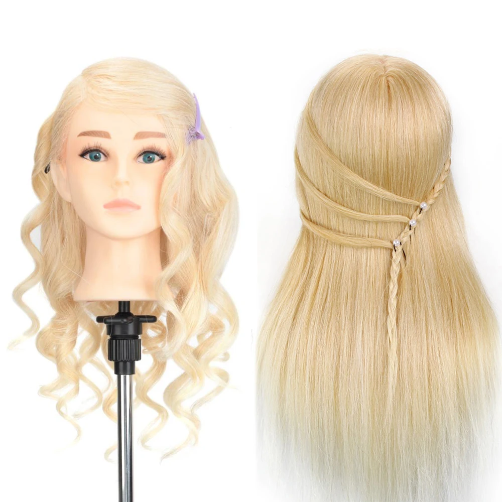Парикмахерская голова манекена 100% волосы животных для прически парикмахерские