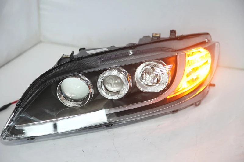 Для MAZDA 6 фары на MAZDA 6 Atenza в сборе Головной фонарь 2004-2011 год передний светильник s с дневным ходовым светильник