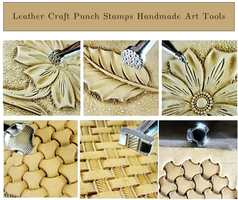 Набор штампов для кожевенного стемпинга Imzay 6 предметов|Наборы инструментов