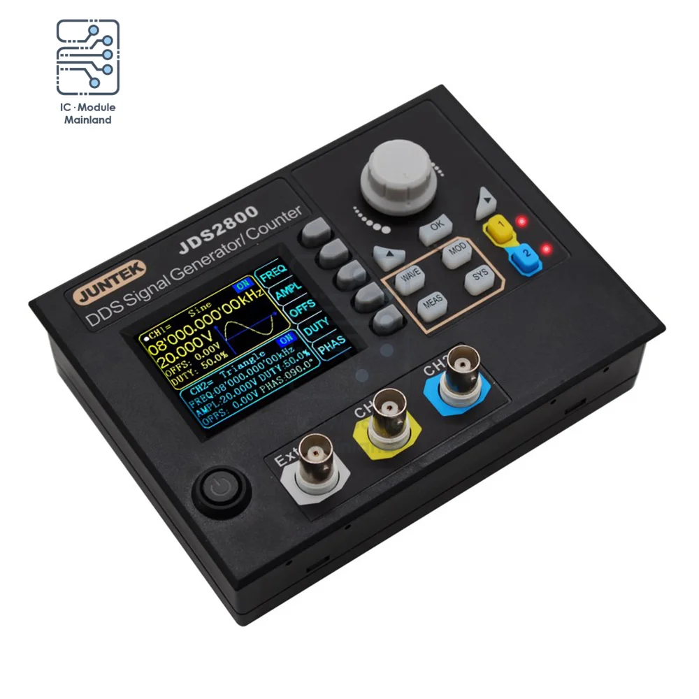 

JDS2800-40M 40MHz DDS Function Signal Generator Digital Control Dual-channel Frequency meter Arbitrary waveform generator