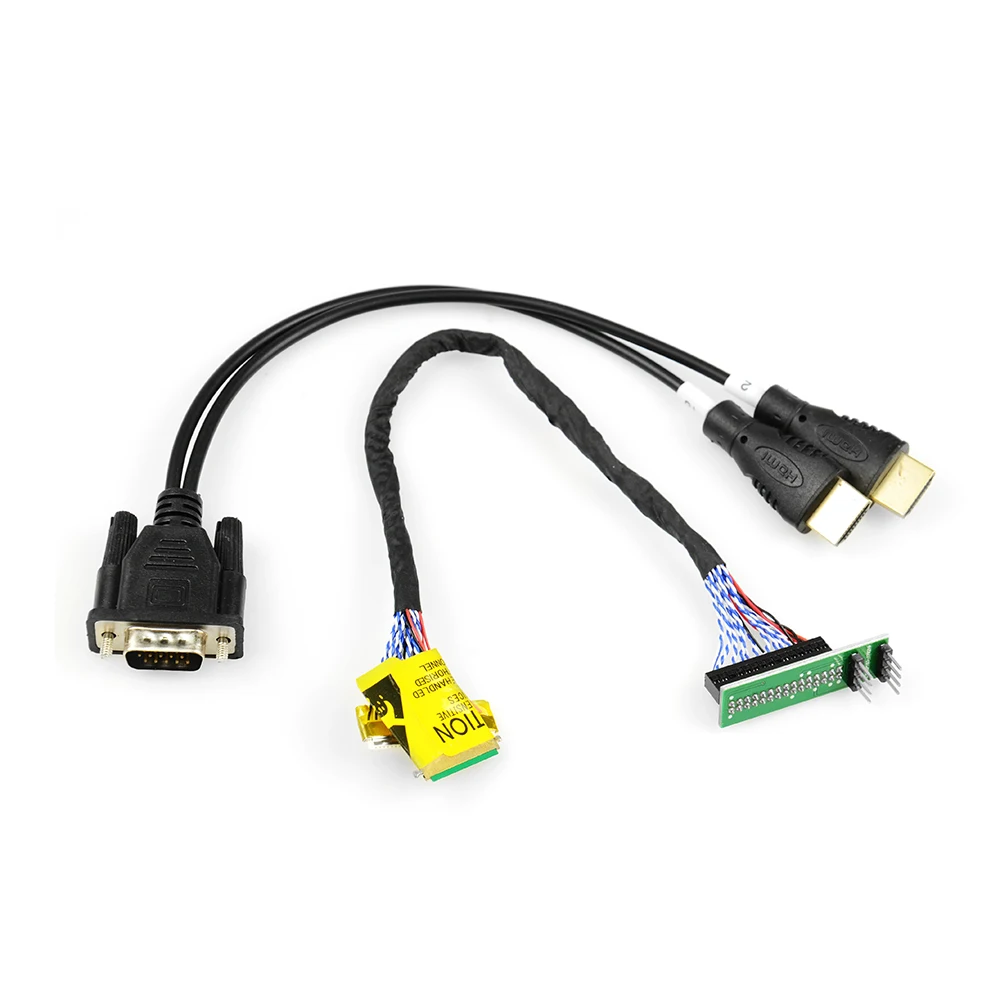 Светодиодный ЖК экран VGA HDMI чип кода EDID линия чтения данных 2 в 1 кабель для онлайн
