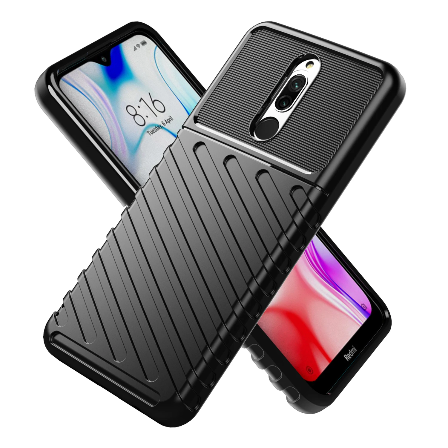Для Xiaomi Redmi 8 чехол с волнистым покрытием Мягкий силиконовый резиновый