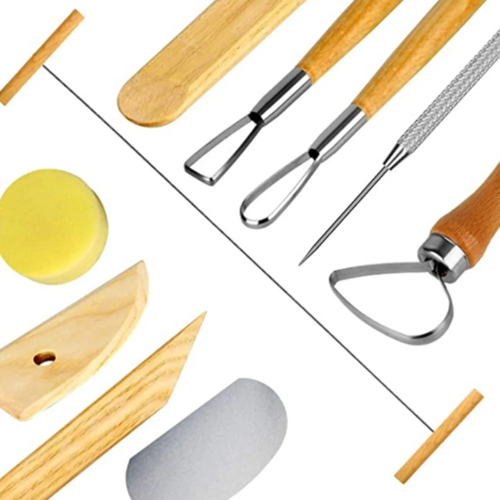 

8pcs/set lay Ceramics Molding Tools Wood Knife Pottery Tool Practical Porcelain Wax Sculpture Model Tool1