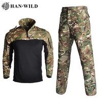 han wild military combat shirt cargo pants military uniform clothes suit army clothes tactical camouflage men army clothes