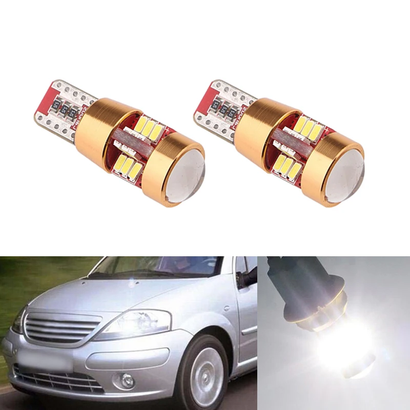 2x Canbus светодиодный T10 W5W габаритный парковочный светильник на танкетке для Citroen C4