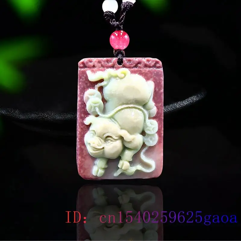 

Jade Pig Pendant Charm Fashion Jewelry Amulet Carved Necklace Gemstone Gifts Natural Chinese