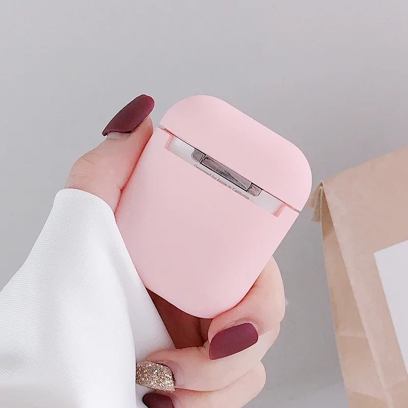 Чехол для Airpods 2 1 Love Heart PC Bluetooth беспроводные наушники защитный чехол Apple Air pod