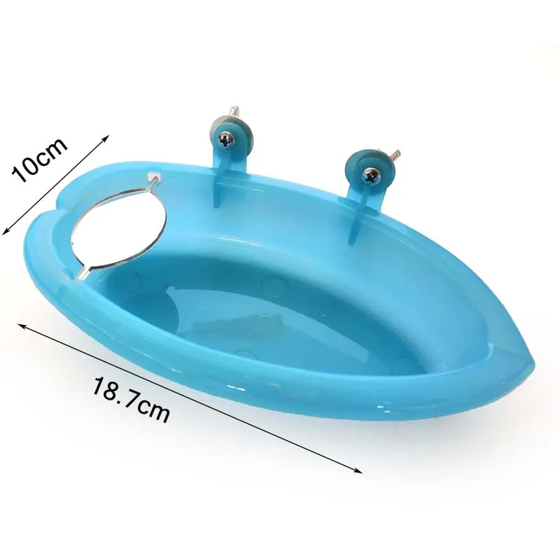 Попугай Птицы игрушки Ванна с зеркалом клетка для домашних животных аксессуары