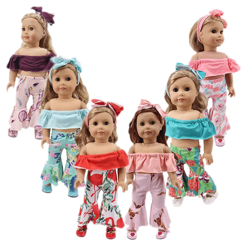 Набор одежды для кукол с открытыми плечами милые туфли в форме кошки 18 дюймов 43 см