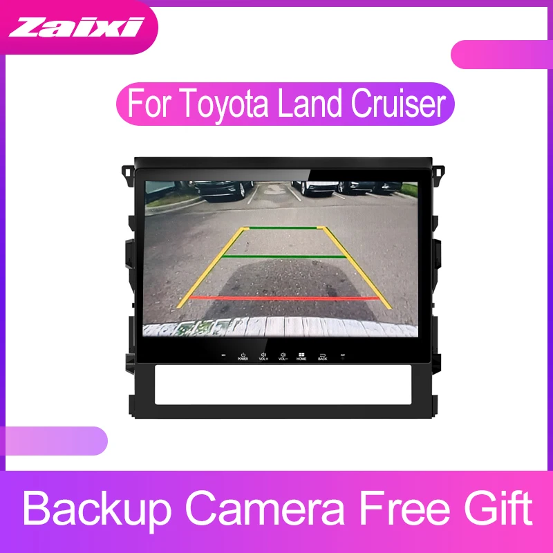 Автомобильный мультимедийный плеер ZaiXi для Toyota Land Cruiser 2016 ~ 2019 Android GPS Wi-Fi