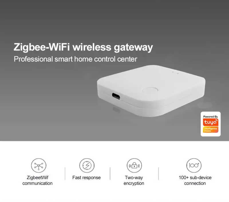 

1Pc Tuya ZigBee Wifi Smart Gateway DC5V/2A mini Gateway Hub Home Smart APP Wireless Controller For Alexa
