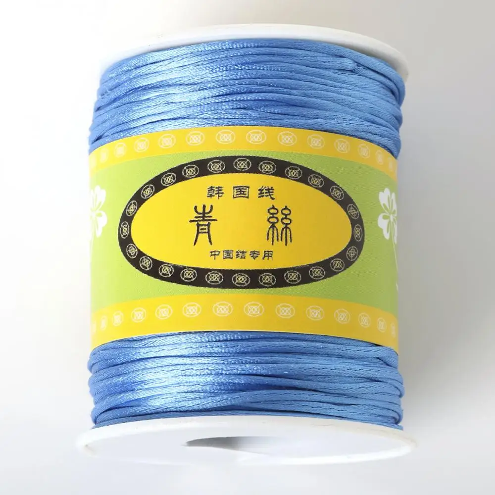 70 м/рулон 1 5 мм нейлоновый шнур сатиновый плетеный смешанные 21 цвет Ювелирная